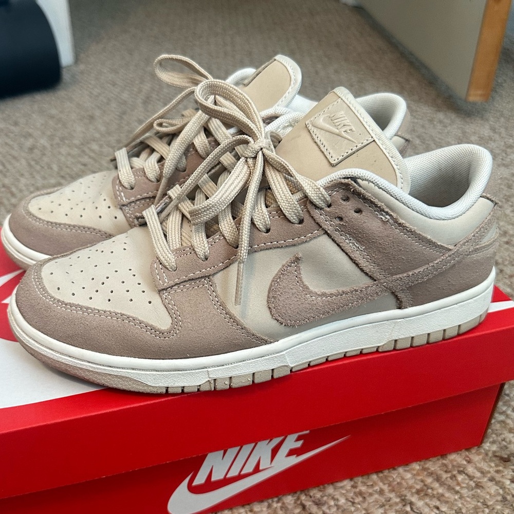 Women’s suede Nike dunks size 9